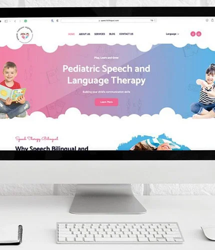 Speech and Language Therapy web design