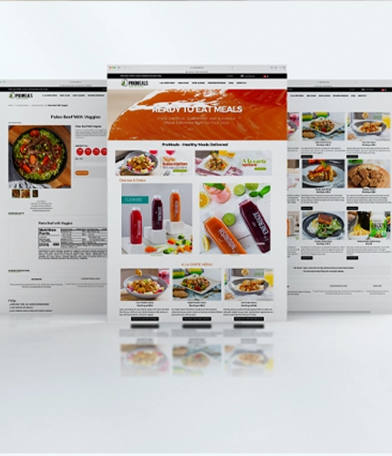 Ecommerce site for MyPromeals.com