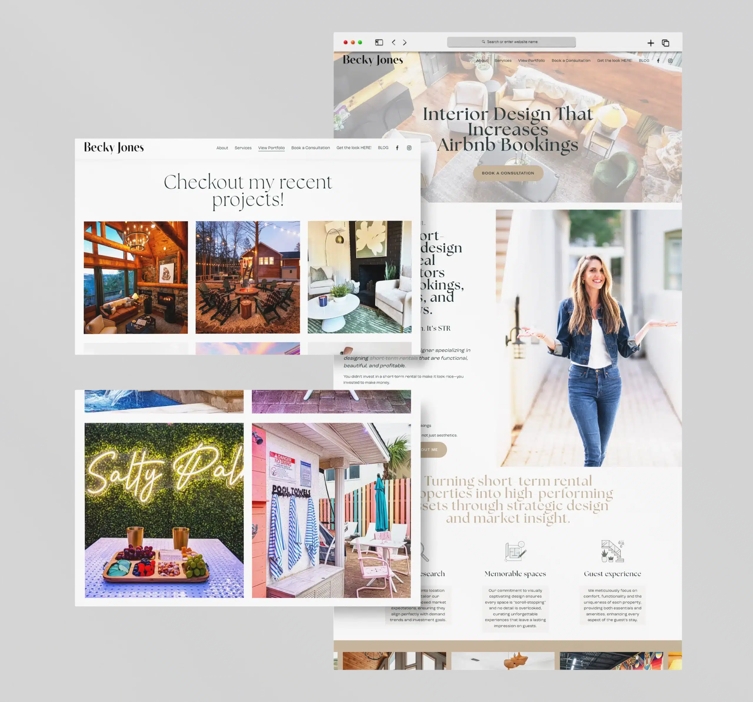 Becky Jones Interior Design website designed by FOG Digital Marketing in San Antonio