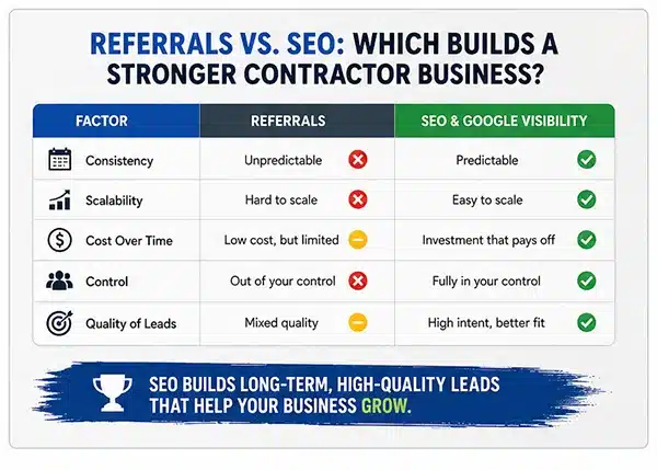 Referrals vs SEO