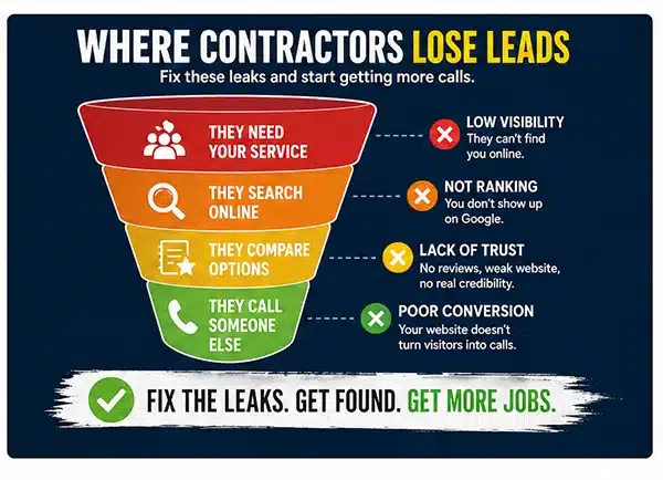 Where contractors lose leads