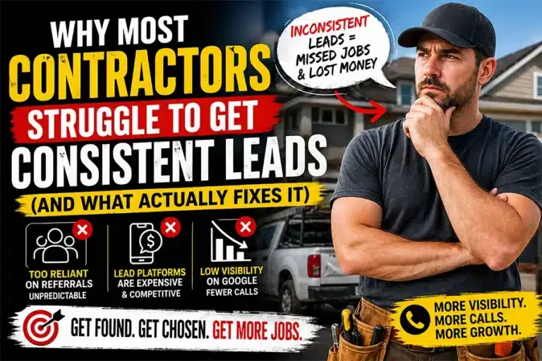 Why Contractors Struggle to Get Consistent Leads (And How to Fix It)