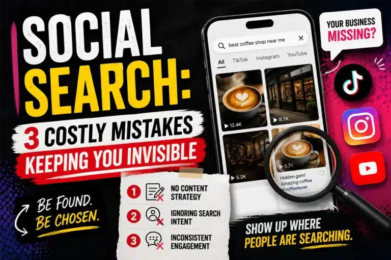 Blog 101 Social Search: 3 Costly Mistakes Keeping You Invisible
