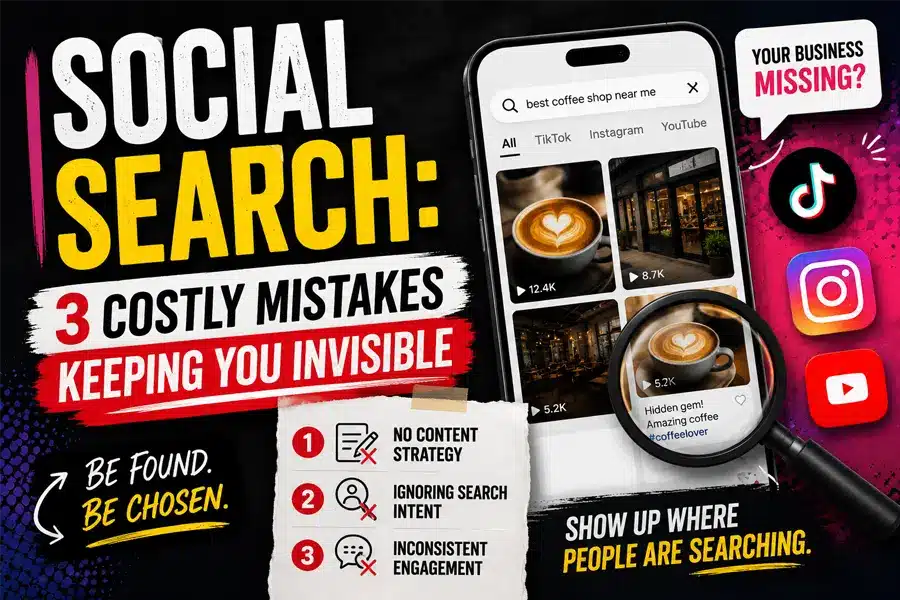 Social Search: 3 Costly Mistakes Keeping You Invisible