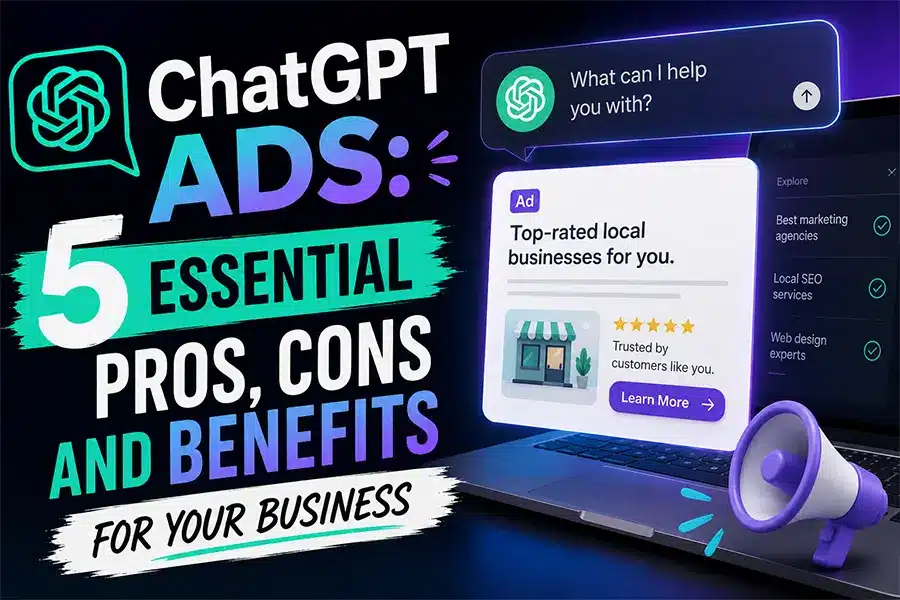 ChatGPT Ads: 5 Essential Pros, Cons and Benefits for Your Business 1 ChatGPT Ads: 5 Essential Pros, Cons and Benefits for Your Business