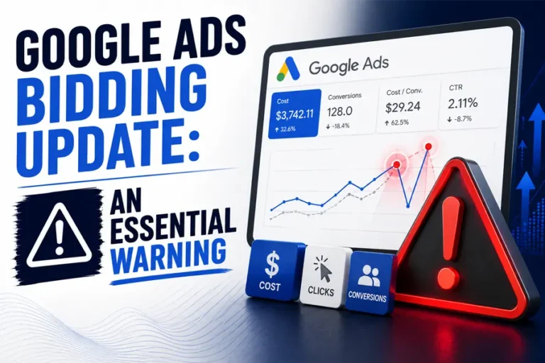 Google Ads Bidding Update: An Essential Warning
